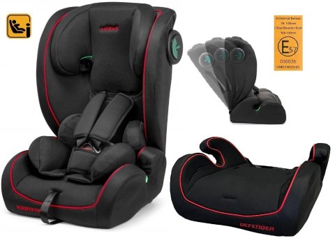 Bebico Fotelik samochodowy Bebico DEFENDER RED i-Size 76-150 cm wzrostu (9-36kg)