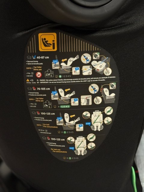 Bebico Fotelik samochodowy i-Size ISOFIX GT 360 MULTI 40-125 cm
