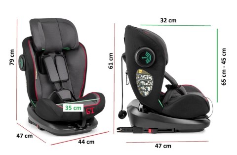 Bebico Fotelik samochodowy i-Size ISOFIX GT 360 MULTI 40-125 cm