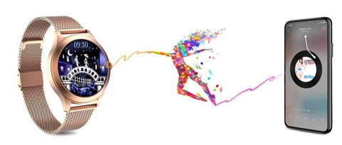 G.Rossi Damski SMARTWATCH G.Rossi SW014G-2 Różowe złoto