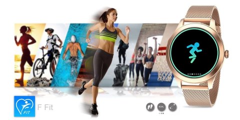 G.Rossi Damski SMARTWATCH G.Rossi SW014G-2 Różowe złoto