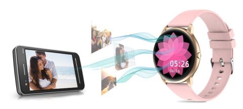 G.Rossi Damski SMARTWATCH G.Rossi SW015-2 Różowy