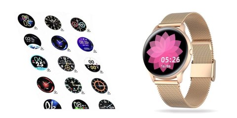 G.Rossi Damski SMARTWATCH G.Rossi SW015-4 Różowe złoto