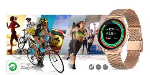 G.Rossi Damski SMARTWATCH G.Rossi SW015-4 Różowe złoto