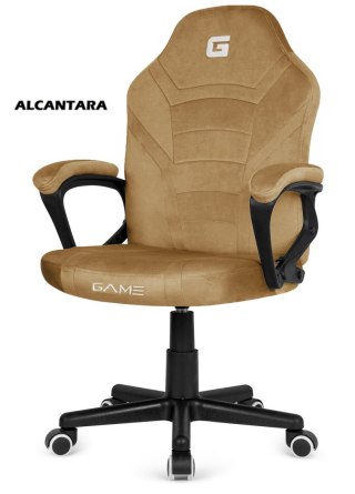 Lugano Fotel obrotowy do biurka MARIO ALCANTARA BEIGE