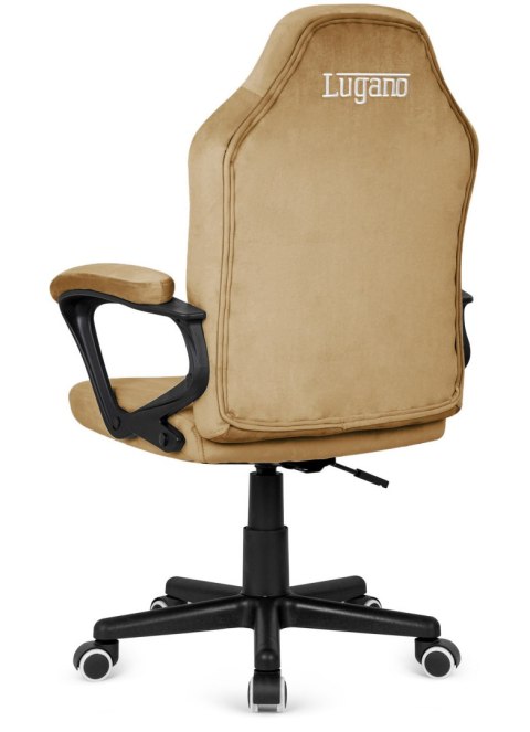 Lugano Fotel obrotowy do biurka MARIO ALCANTARA BEIGE