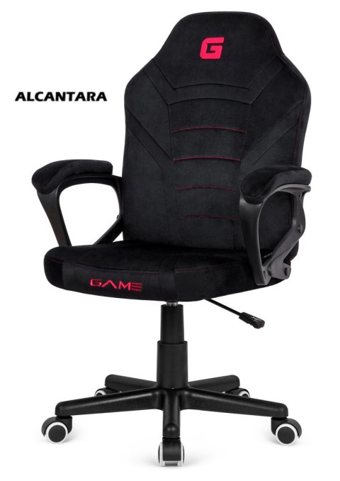 Lugano Fotel obrotowy do biurka MARIO ALCANTARA BLACK