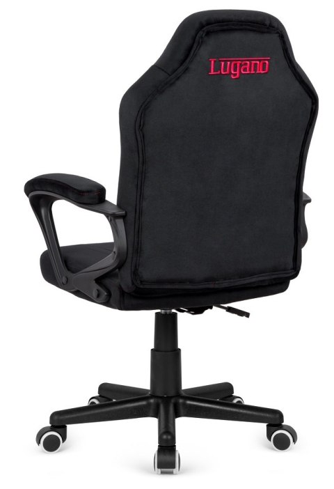 Lugano Fotel obrotowy do biurka MARIO ALCANTARA BLACK