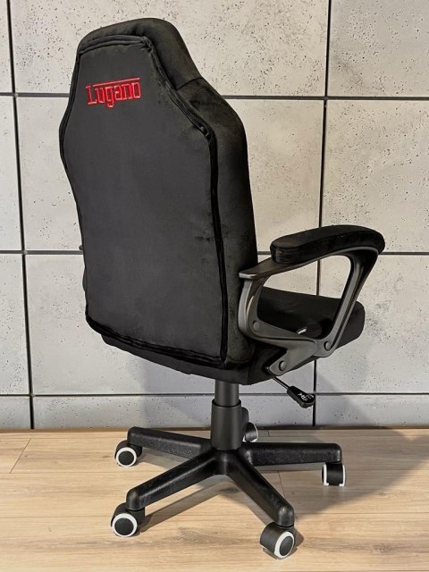 Lugano Fotel obrotowy do biurka MARIO ALCANTARA BLACK