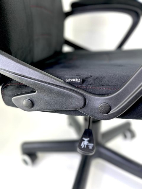 Lugano Fotel obrotowy do biurka MARIO ALCANTARA BLACK