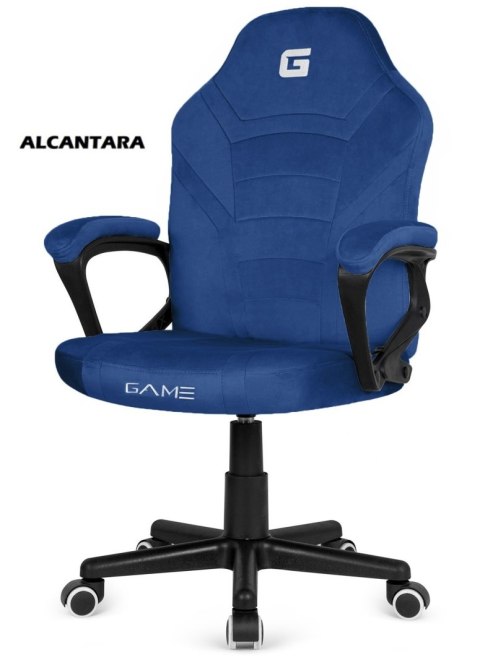 Lugano Fotel obrotowy do biurka MARIO ALCANTARA BLUE