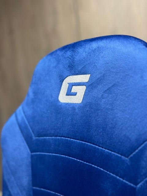 Lugano Fotel obrotowy do biurka MARIO ALCANTARA BLUE