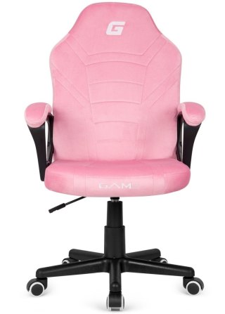 Lugano Fotel obrotowy do biurka MARIO ALCANTARA CANDY PINK