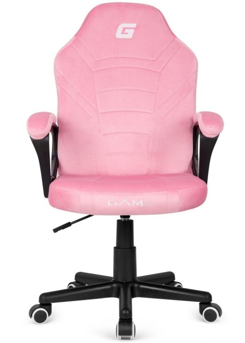Lugano Fotel obrotowy do biurka MARIO ALCANTARA CANDY PINK