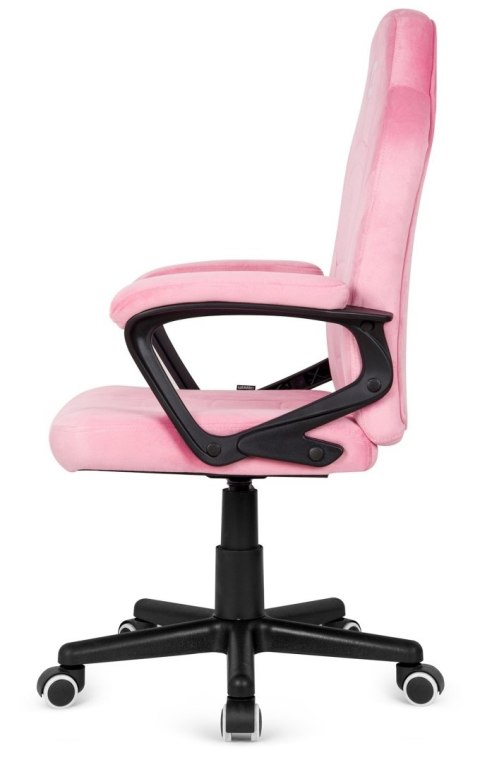 Lugano Fotel obrotowy do biurka MARIO ALCANTARA CANDY PINK