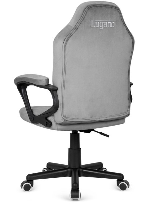 Lugano Fotel obrotowy do biurka MARIO ALCANTARA GREY