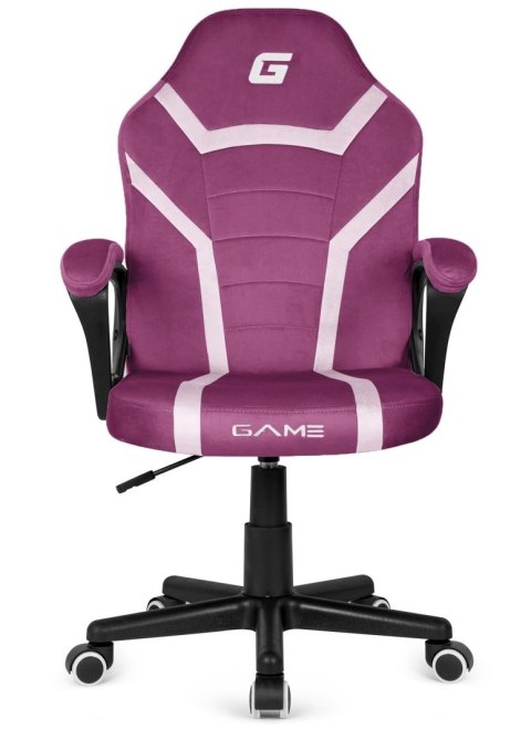 Lugano Fotel obrotowy do biurka MARIO ALCANTARA PURPLE + WHITE