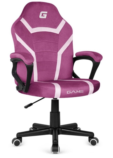 Lugano Fotel obrotowy do biurka MARIO ALCANTARA PURPLE + WHITE