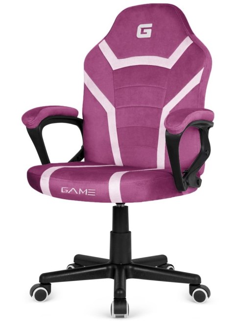 Lugano Fotel obrotowy do biurka MARIO ALCANTARA PURPLE + WHITE