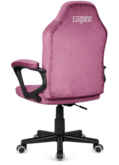 Lugano Fotel obrotowy do biurka MARIO ALCANTARA PURPLE