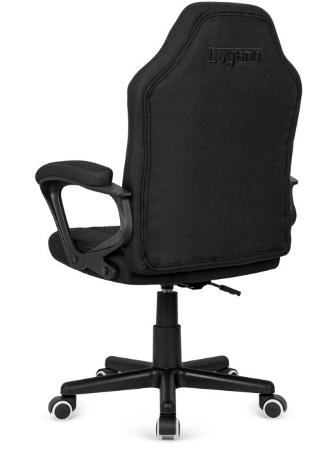 Lugano Fotel obrotowy do biurka MARIO BLACK FULL Fabric