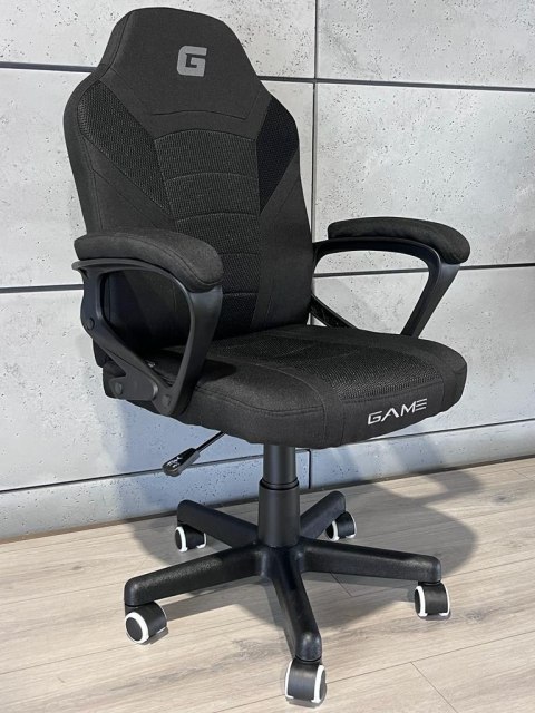 Lugano Fotel obrotowy do biurka MARIO BLACK FULL Fabric