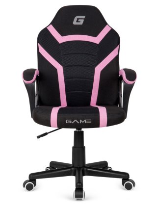 Lugano Fotel obrotowy do biurka MARIO BLACK PINK Fabric