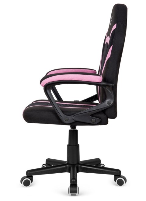 Lugano Fotel obrotowy do biurka MARIO BLACK PINK Fabric