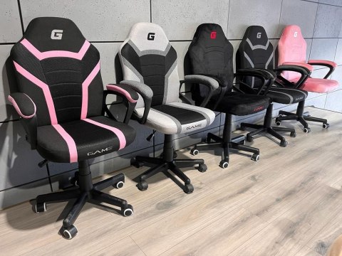 Lugano Fotel obrotowy do biurka MARIO BLACK PINK Fabric