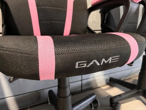 Lugano Fotel obrotowy do biurka MARIO BLACK PINK Fabric