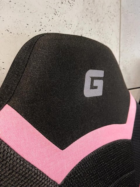 Lugano Fotel obrotowy do biurka MARIO BLACK PINK Fabric