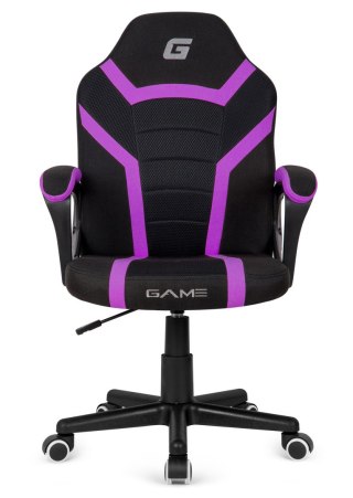 Lugano Fotel obrotowy do biurka MARIO BLACK PURPLE Fabric