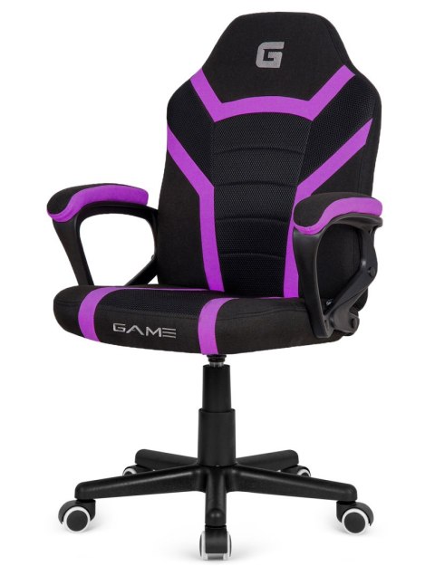 Lugano Fotel obrotowy do biurka MARIO BLACK PURPLE Fabric
