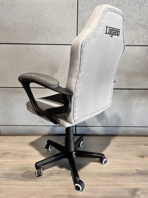 Lugano Fotel obrotowy do biurka MARIO STONE SHADOW GREY