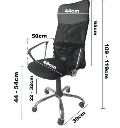 Lugano Fotel obrotowy do biurka MODENA XL MESH