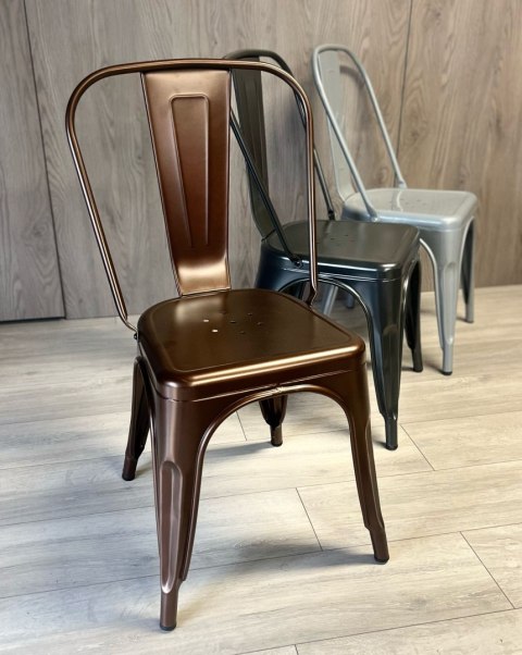 Lugano Krzesło metalowe loft CORSICA COPPER TOLIX