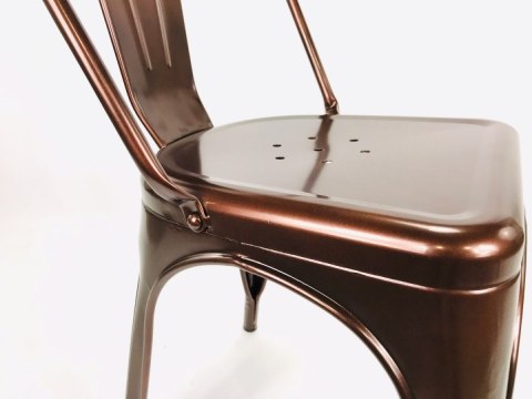 Lugano Krzesło metalowe loft CORSICA COPPER TOLIX