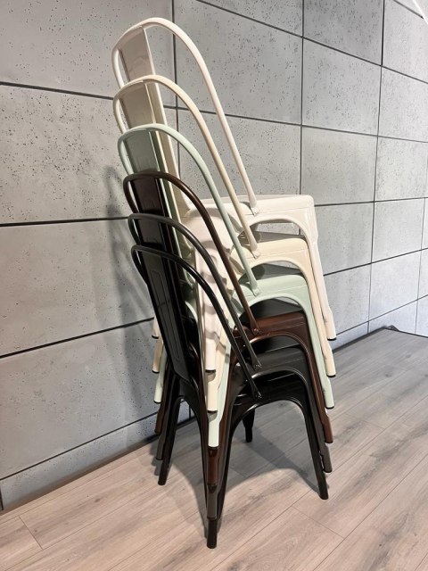 Lugano Krzesło metalowe loft CORSICA COPPER TOLIX