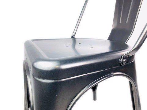 Lugano Krzesło metalowe loft CORSICA GRAPHITE TOLIX