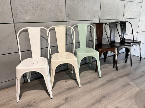 Lugano Krzesło metalowe loft CORSICA GRAPHITE TOLIX