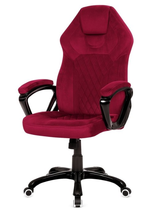 Prototype Fotel obrotowy do biurka SPIDER BURGUNDY ALCANTARA