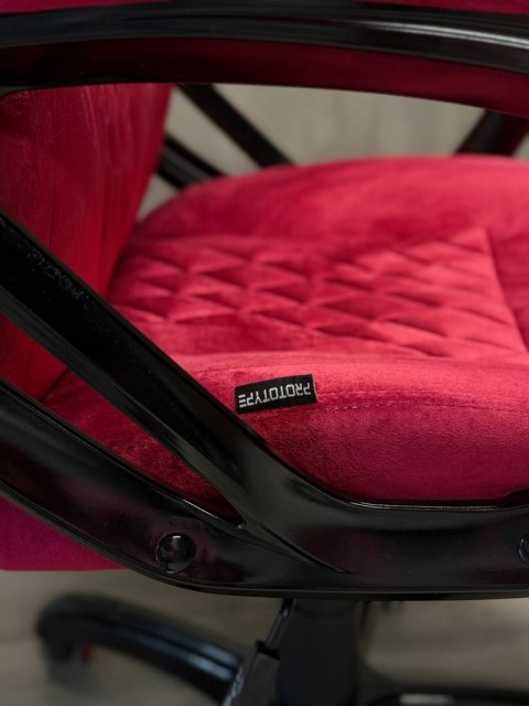 Prototype Fotel obrotowy do biurka SPIDER BURGUNDY ALCANTARA