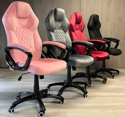 Prototype Fotel obrotowy do biurka SPIDER PINK ALCANTARA