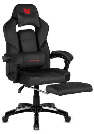 Prototype Fotel obrotowy do biurka TITAN BLACK ALCANTARA PRO