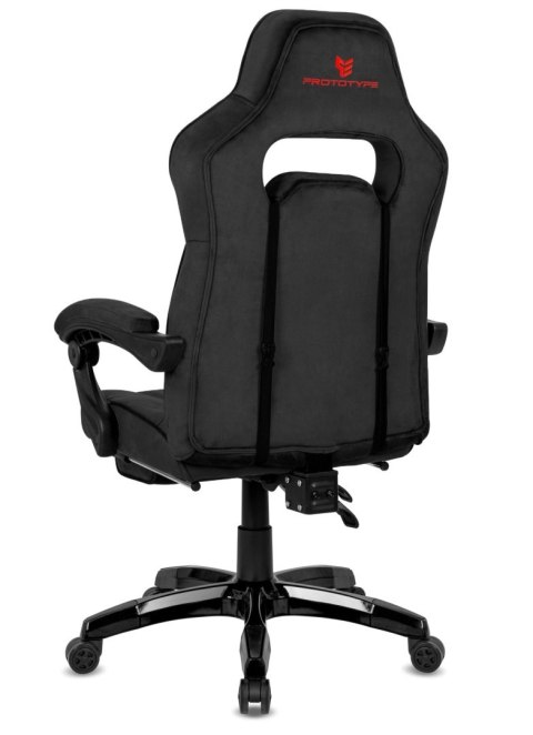 Prototype Fotel obrotowy do biurka TITAN BLACK ALCANTARA PRO