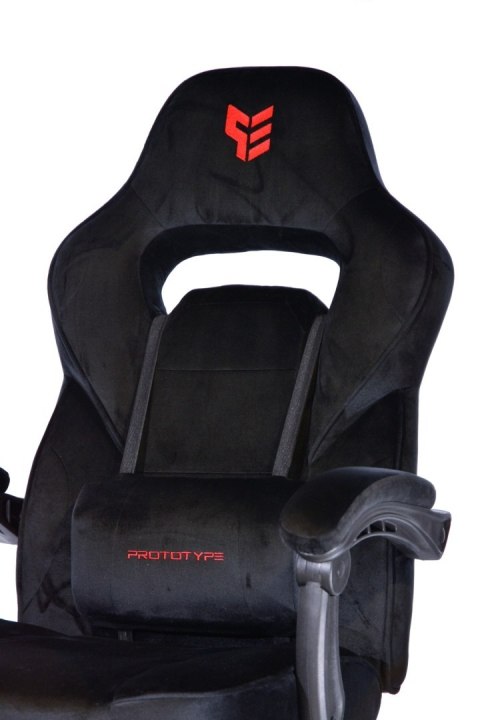 Prototype Fotel obrotowy do biurka TITAN BLACK ALCANTARA PRO