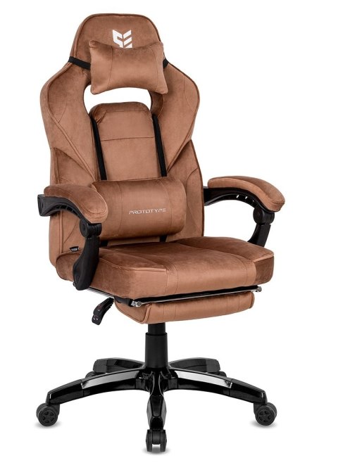 Prototype Fotel obrotowy do biurka TITAN BROWN ALCANTARA PRO