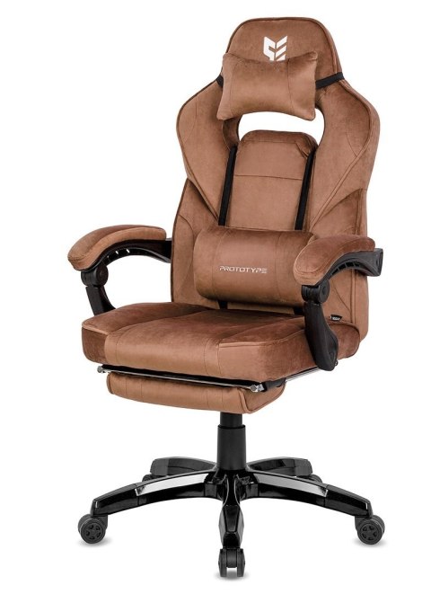 Prototype Fotel obrotowy do biurka TITAN BROWN ALCANTARA PRO