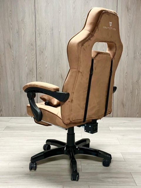 Prototype Fotel obrotowy do biurka TITAN BROWN ALCANTARA PRO