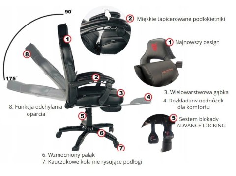 Prototype Fotel obrotowy do biurka TITAN BROWN ALCANTARA PRO